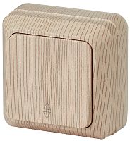 Переключатель накладной Эра Intro Quadro 1-кл. проходной сосна картинка